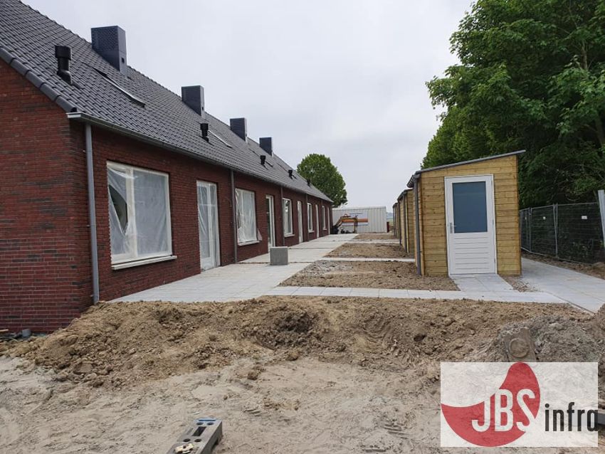 Grond en straatwerk tbv nieuwbouwwoningen Beveland Wonen (Rilland)